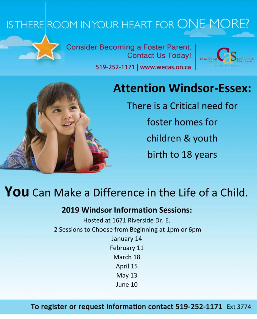 Fostering Info Sessions Windsor